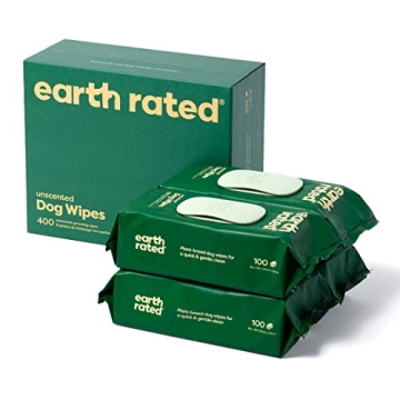 Earth Rated Textured Pet Wipes for Dogs & Cats - 400 Count Grooming Solution