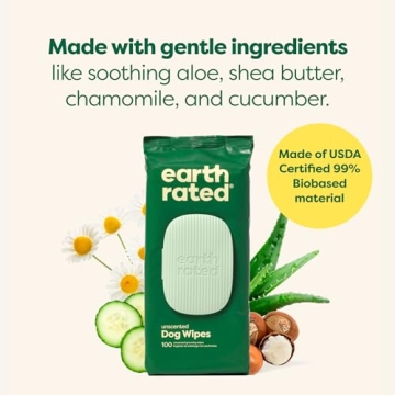 Earth Rated Pet Wipes for Gentle Cleaning and Care