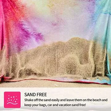 Microfiber Beach Towel,Sand Free Beach Towel 31.5"x63", Super Absorbent & Quick Dry Beach Towel for Adults Travelling Swimming Camping,Bath Beach Pool