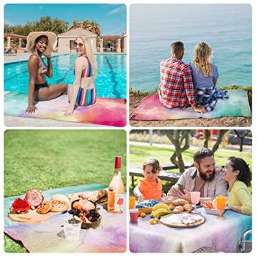 Microfiber Beach Towel,Sand Free Beach Towel 31.5"x63", Super Absorbent & Quick Dry Beach Towel for Adults Travelling Swimming Camping,Bath Beach Pool