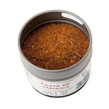 Taste of Jamaica | Authentic Gourmet Jerk Seasoning | Artisanal Spice Blend | Non GMO, All Natural |...