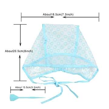 Hair Coloring Kit Highlight Cap Hair Coloring Dye Cap Frosting Cap with Plastic Crochet Hook for Dye...