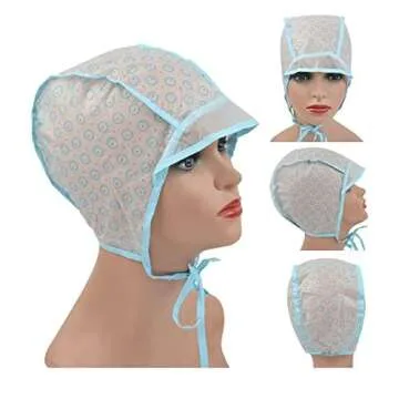 Hair Coloring Kit Highlight Cap Hair Coloring Dye Cap Frosting Cap with Plastic Crochet Hook for Dyeing Hairdressing (1 Pc)