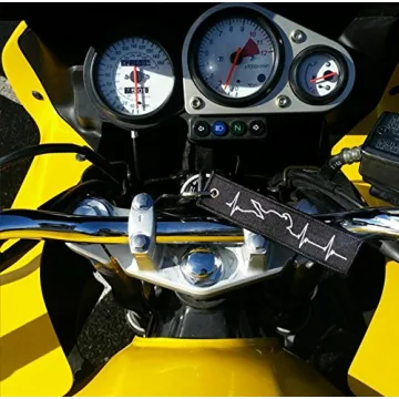 Durable MotoLoot Motorcycle Heartbeat KeyChain - Unique Gift
