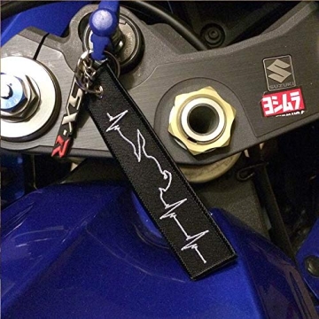 Durable MotoLoot Motorcycle Heartbeat KeyChain - Unique Gift