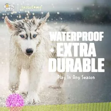 Durable 2.5" Gnawsome Squeaker Ball for Small Dogs