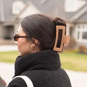 FRAMAR Large Claw Clips For Thick Hair – Hair Claws For Thick Hair Long Hair Claw Clips Variety Pack, Large Hair Clips For Thick Hair, Cute Claw Clips For Long Hair, Large Claw Clip