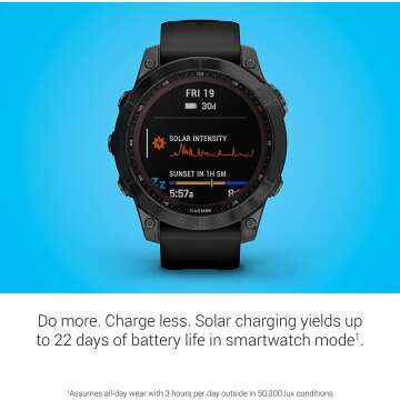 Garmin fenix 7 Solar Smartwatch - Adventure Ready