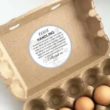 500 Pcs Farm Fresh Eggs Labels for Quick Packaging