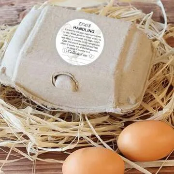 500 Pcs Farm Fresh Eggs Labels for Quick Packaging