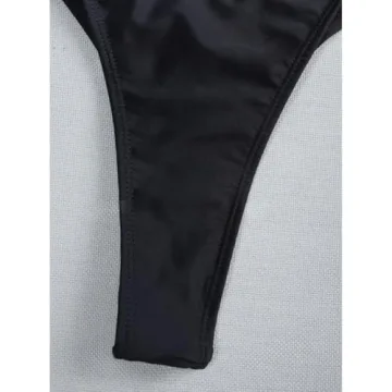 SheIn Women's Sexy 3 Piece Bikini Set with Cover Up