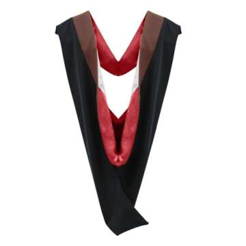 CLERKMANS Unisex Graduation Hood - Customizable Academic Hood for Graduates