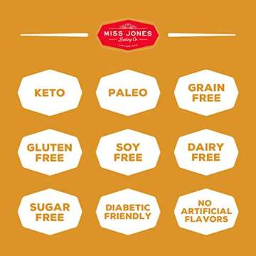 Miss Jones Baking Not Cornbread Muffin Mix - Almond Flour, Gluten Free, Low Carb, No Sugar Added, Na...