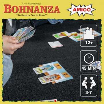 Amigo Games Bohnanza Classic Card Game – Plant & Harvest Your Beans in This Exciting Strategic Game That is Fun for the Whole Family – For Kids & Adults Ages 12 & Older