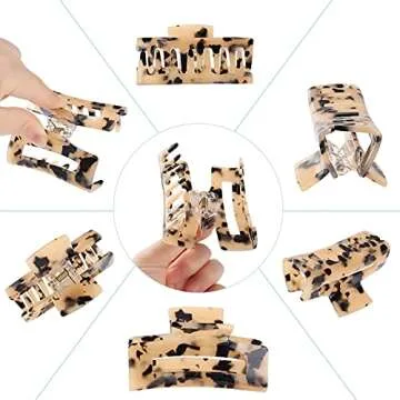 Hair Claw Clips Barrettes Rectangle Shape Clips Fashion Hair Clips