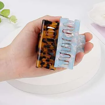Hair Claw Clips Barrettes Rectangle Shape Clips Fashion Hair Clips