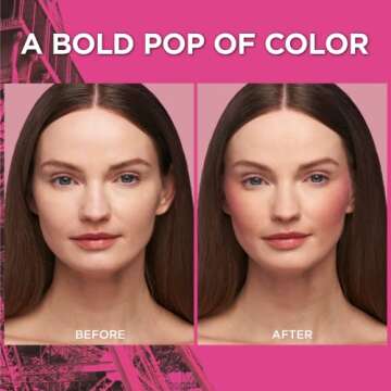 L’Oréal Paris Infallible Up to 24H Fresh Wear Soft Matte Blush, Blendable, Long-Lasting and Waterproof Cheek Make Up, Fearless Coral 05, 0.31 Oz