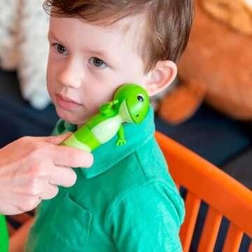 TalkTools Jiggler Dragon Dani, Frog Freddy, Unicorn Uni and Sloth Sammy - Sensory Awareness Tool for Jaw and Lips | Improve Speech and Feeding Skills | Calming Motor for Kids 2pcs (Dragon & Frog)