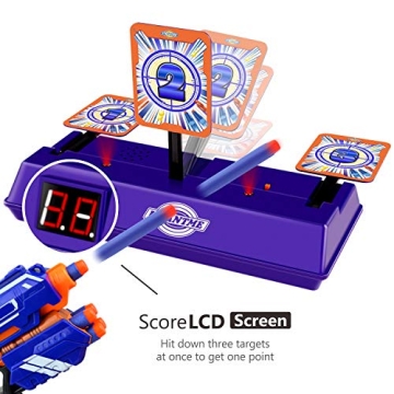 UWANTME DOTH Electric Target Scoring Auto Reset Shooting Digital Target for Nerf Guns Blaster