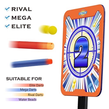 UWANTME DOTH Electric Target Scoring Auto Reset Shooting Digital Target for Nerf Guns Blaster