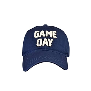 Stylish D&Y Chenille Baseball Cap, Ideal for Game Day
