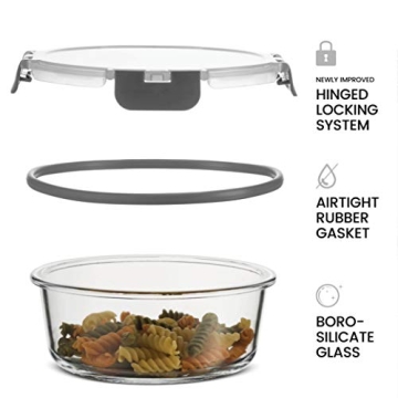 FineDine 24 Piece Glass Storage Set - Meal Prep Essential