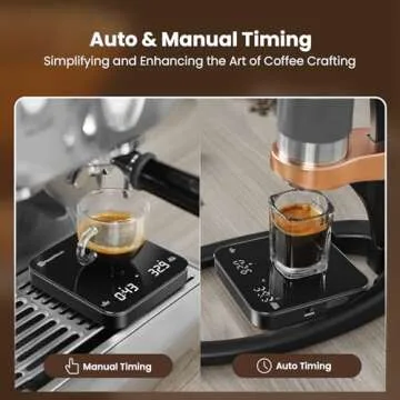 Compact Rechargeable Coffee Scale with Timer for Espresso