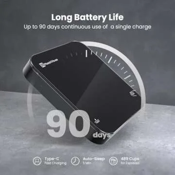 Compact Rechargeable Coffee Scale with Timer for Espresso