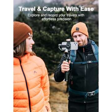 hohem iSteady M6 Kit Gimbal Stabilizer for Smartphone, 3-Axis Phone Gimbal with AI Tracking, Magneti...