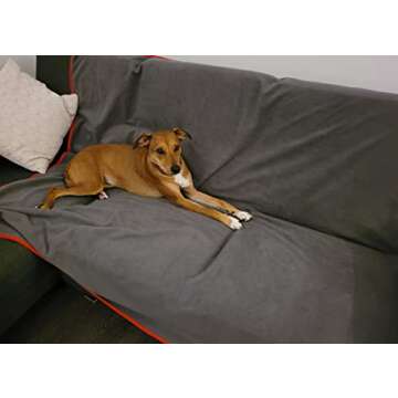 TOP 100% Waterproof Blanket Red/Gray Bed Furniture Protector Ultrasoft Love Blanket Leak Proof for Intimate Couples Play. Keeps Your Bed Free of Wet Spots. for Adults and Pets. Machine Wash/Dry 60x40