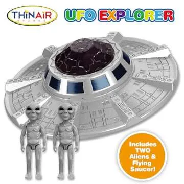 Nature Bound UFO Rocket Ship Space Toy - Kids Spaceship Playset with Lights & Sounds, Includes Two A...