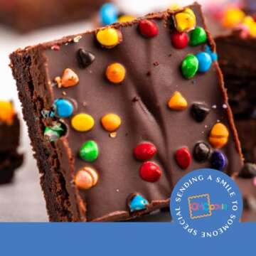 Birthday Gift Basket Chocolate Brownies Food Gift For Men Women Cake Package | Nut Free | Kosher