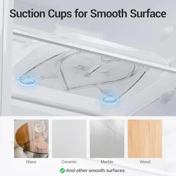 LAMU Lazy Susan Fridge Organizer - 15.67''x11.7''