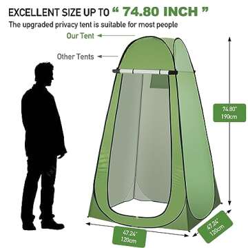 Portable Pop Up Shower Toilet Tent for Outdoor Fun