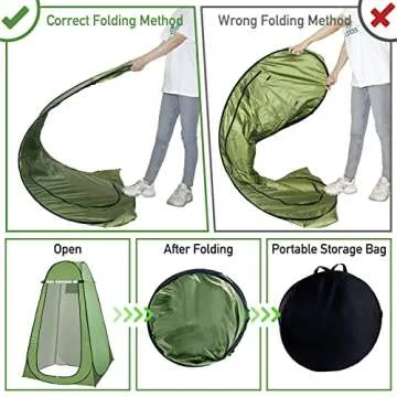 Portable Pop Up Shower Toilet Tent for Outdoor Fun