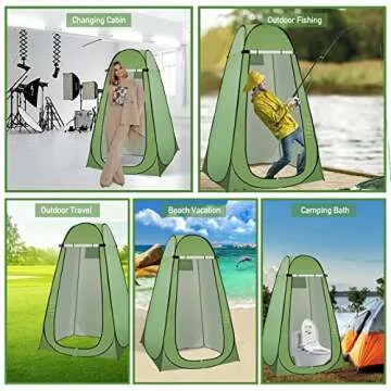 Portable Pop Up Shower Toilet Tent for Outdoor Fun