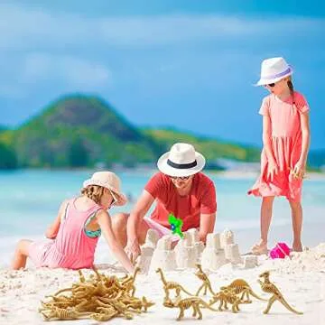 HAVAGDTM 110PCS Dinosaur Fossil Skeleton Dinosaur Skeleton Toys Assorted Figures Dino Bones for Birthday Party Science Play Dino Sand Dig Party Favor Decorations 2.5Inch