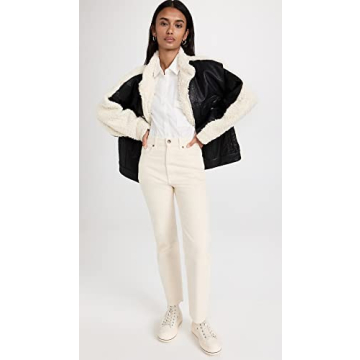 BLANKNYC Women's Sherpa Faux Leather Jacket Stylish Warm