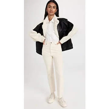 BLANKNYC Women's Sherpa Faux Leather Jacket Stylish Warm