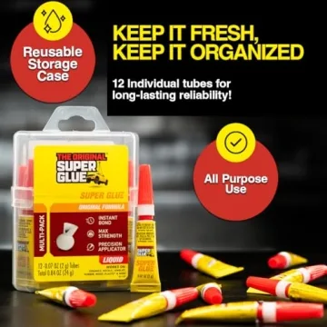 Super Glue 15187 Pack of 12 for Fast Repairs
