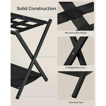 SONGMICS Luggage Racks Set of 2 for Guest Room Convenience