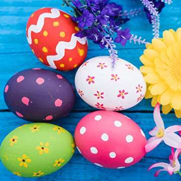 CCINEE 34pcs White Foam Craft Eggs for Easter