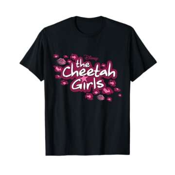Disney Channel The Cheetah Girls Logo Pink Animal Print T-Shirt