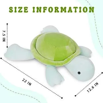 Turtle Weighted Plush, 22" 4.2 lbs Character Weighted Stuffed Animals Series, Cute Tortoise Plushie ...