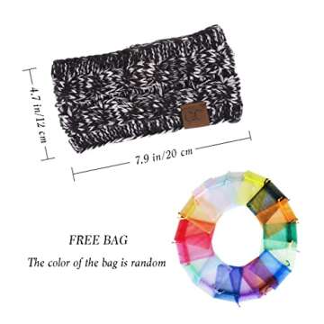 Muyyan Womens Winter Ear Warmer Headbands Fleece Lined