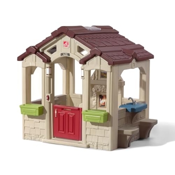 Step2 Charming Cottage Kids Playhouse, Indoor/Outdoor Playset, Interactive Play with Sounds, Made of...