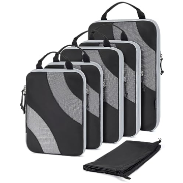 BAGSMART Compression Packing Cubes Set for Easy Travel