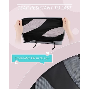 BAGSMART Compression Packing Cubes Set for Easy Travel