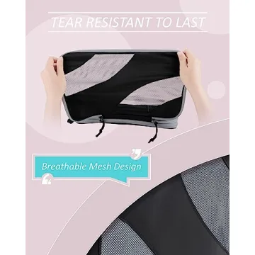 BAGSMART Compression Packing Cubes Set for Easy Travel