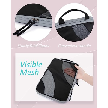 BAGSMART Compression Packing Cubes Set for Easy Travel